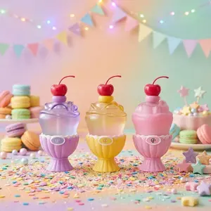 So Good Sundae Perfume Set for Women – Sweet Fruity Floral Fragrance Collection with Pink, Yellow & Purple Scents | 3 Piece Ice Cream Gift Set