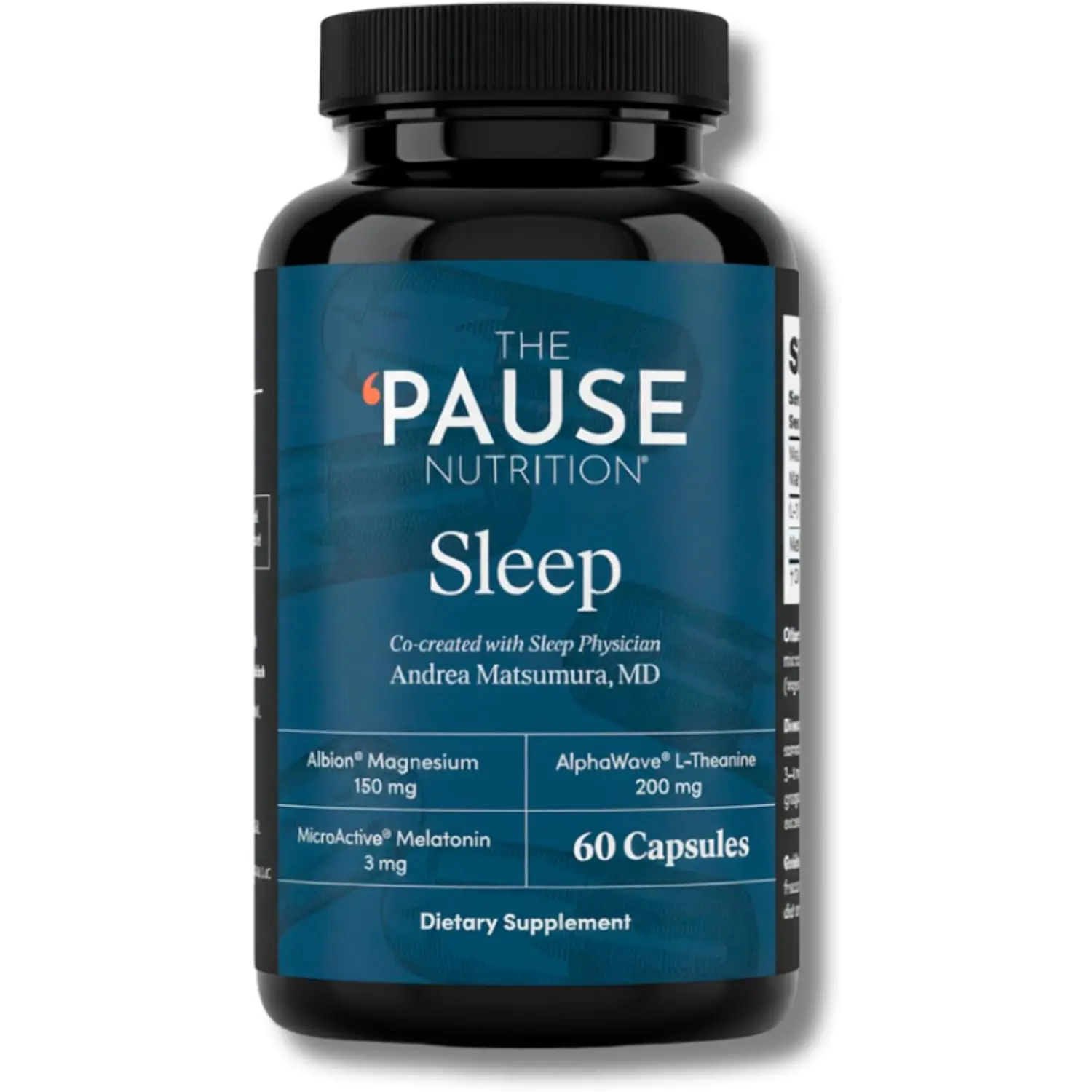 Sleep Aid Supplement with Magnesium Melatonin L Theanine Natural Sleep Support 60 Capsules