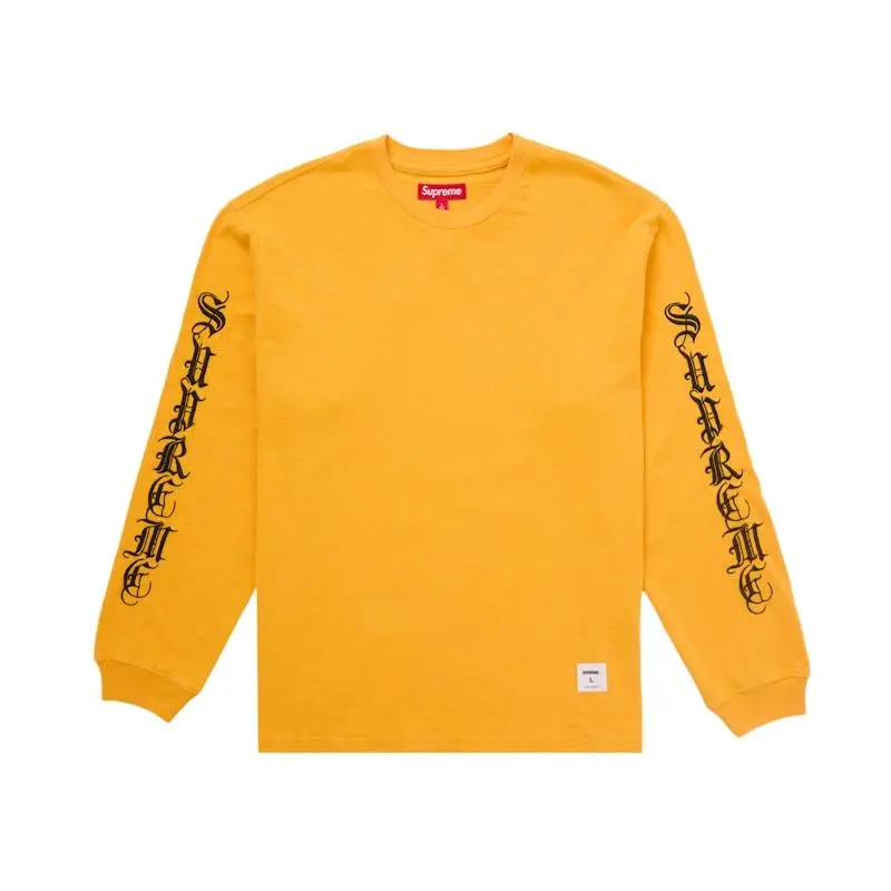 Supreme Men's Old English L/S Top Yellow, from StockX