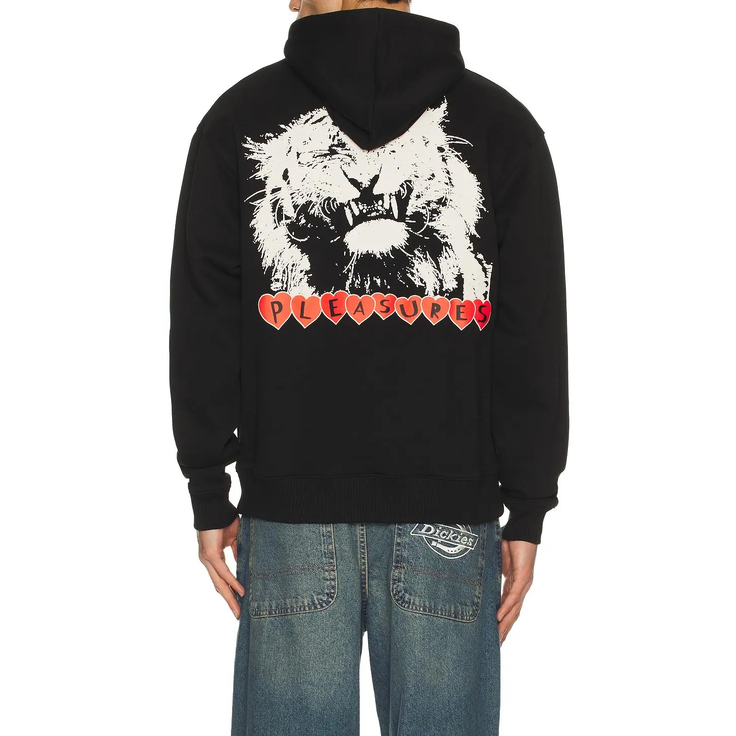 Pleasures Grin Hoodie in Black