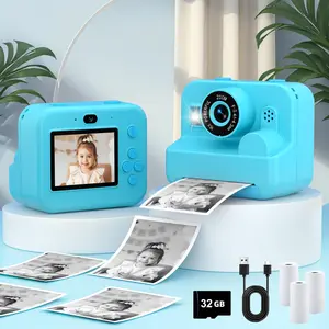 Kid Camera Instant Print Photo, Birthday Gifts for Girls and Boys, Kids Digital Camera Toys, 1080P HD Video, 3 4 5 6 7 8 9 10 11 12 Year Old Boy Gifts/Girl Gifts
