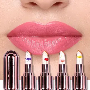 Flowers Warm Lipstick, Moisturizing And Tinted Lipstick, Lipstick, Change Color According To The Temperature Changes Of The Lips