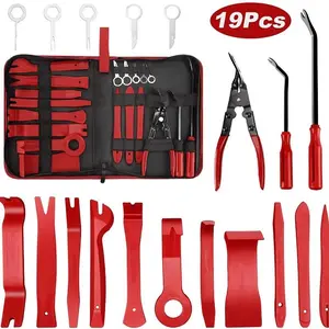 19 Pcs Car Trim Removal Tool, Auto Clip Pliers Fastener Terminal Remover Set, Plastic Pry Tool Kit for Car, Removal Car Tool for Panel, Clip & Upholstery hose
