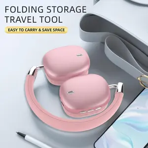 2026 New Gift For Your Girl/Boyfriend, New Wireless Headset, Hifi Clear Call, Comfortable Fit With Head, Foldable, Rotatable, Stretchable. Compatible with Mobile Phones, Computers, MP3 and Other Devices. Wireless Headphones (Pink) Audio Adjustable