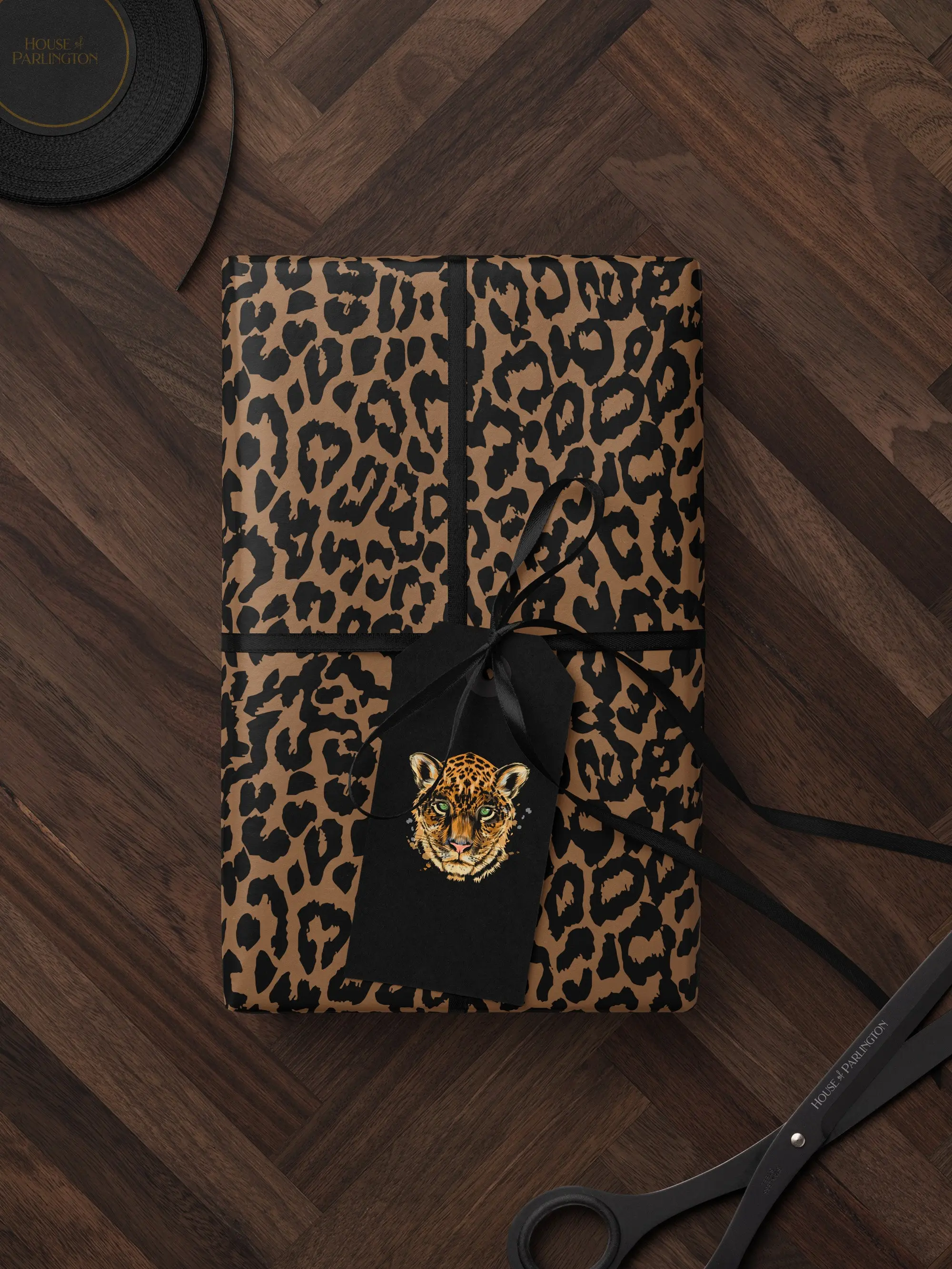 Cheetah Print Wrapping Paper Birthday Gift Wrap Roll Animal Theme Birthday Party Favor for Kid Premium Gift Wrap Leopard Print Decoration