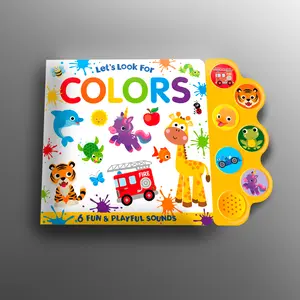 Color-Searching Sound Book for Toddler Busy Book and Preschool Learning Early Childhood Development, Preschool Learning Book, Busy Books, Learning Books