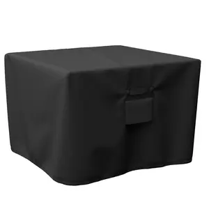 Square Fire Pit Cover, , Waterproof and Windproof, 32 x 32 x 24 Inches, Black