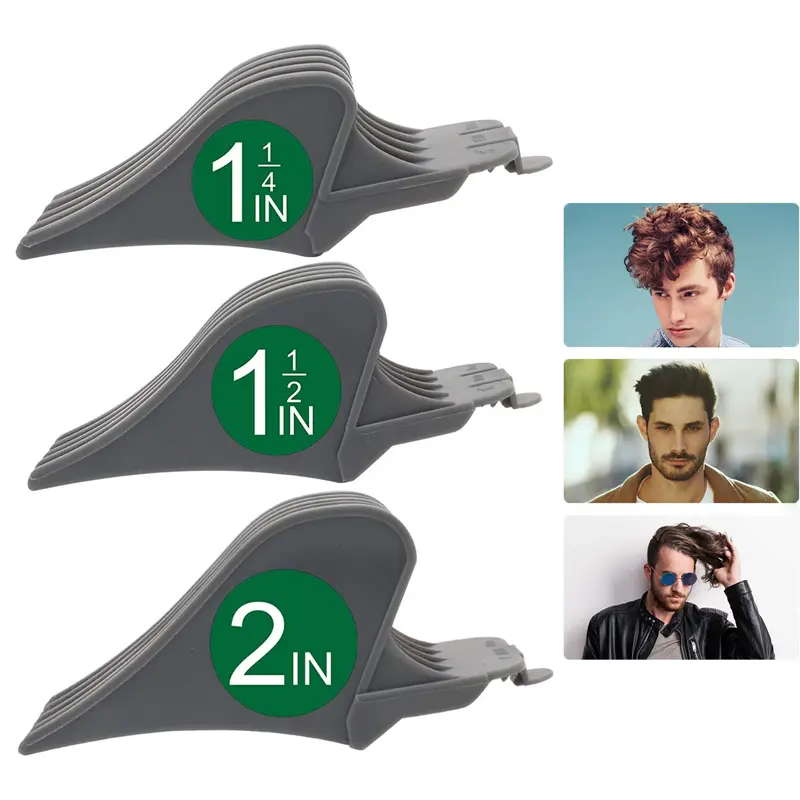 Mega Hair Clipper Guards, 2 Inch Jumbo Cutting Guides No.10/12/16, Extra Large Clipper Combs Compatible with 1-5/8"to 1-3/4" Wide Blade Trimmers, Stable No Rattling Hair Cutting Accessories