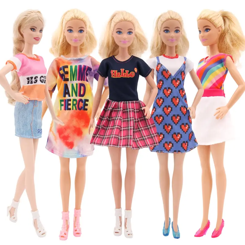 barbie fashionista rainbow dress Barbie Clothes Rainbow Striped Jumpsuit – Square Imports main image 1