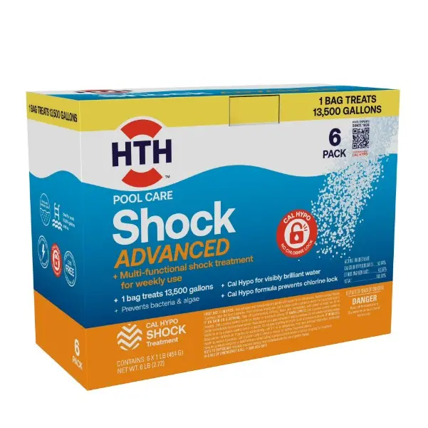 Pool Care Shock Advanced — Granules, 6 Pack (6 lb total) — Pool Shock Treatment for Weekly Pool Sanitizing