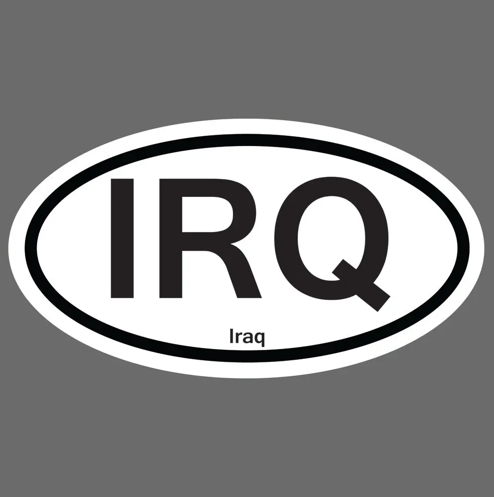Oval Service 5.5" Sticker - Iraq