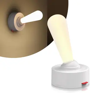 Innovative Dimmable Switch Cute Rod Control Night Light, USB Rechargeable Wall/desk Lamp, Smart Wireless Bedside Lamp for Bedroom and Bathroom, Nightlight For Bedroom