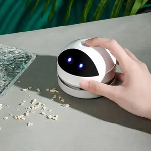 Mini Desktop Vacuum Cleaner Cute Desk Vacuum Cleaner for Picking up Crumbs Eraser Crumbs Pet Hairs Flakes Tiny Items,Dust on Desk Tabletop Keyboard Piano