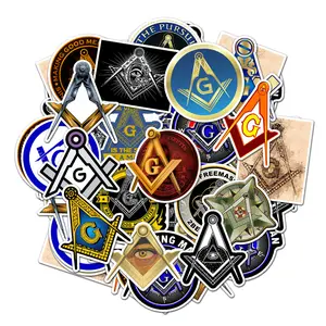 Freemasons Pack 20 PCS Stickers Prited Meme Funny Graphic Waterproof Stickers Pack, Decorative Car Wall Bottle PC Book Vinyl Stickers Decal