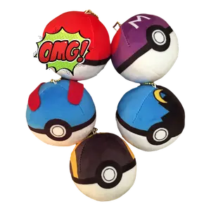 Monster Ball Keychain, 8cm, Monster ball, Great, Ultra, Master, Dusk, Anime Stuffed Doll Pocket Monster Keychain Kids Toys