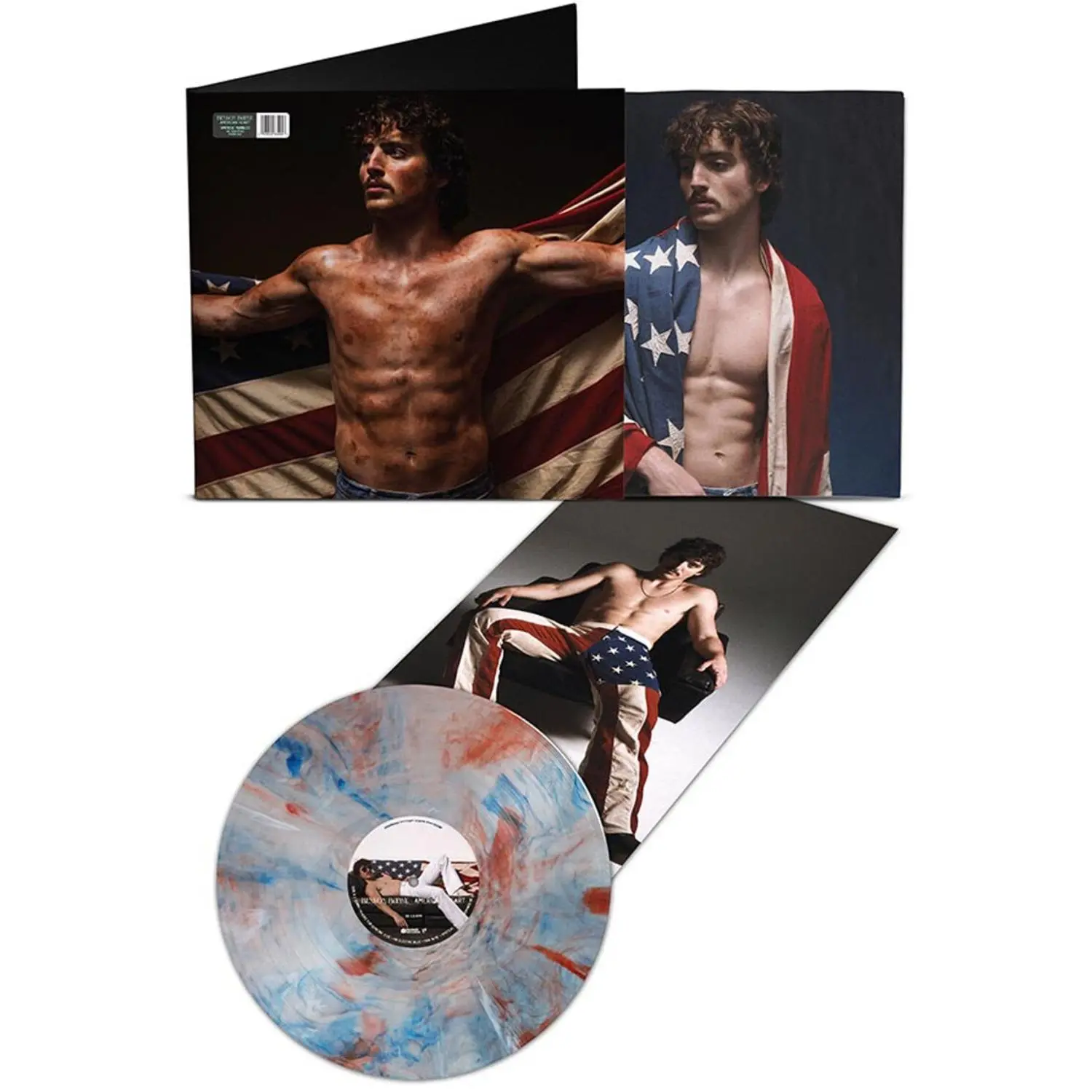 Benson Boone - American Heart Colored Vinyl LP - Blue, Red, White, Marble Colored Vinyl Record