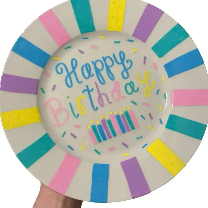 Personalized Birthday Plate Perfect for Milestone Birthday or Unique Gift Ideas