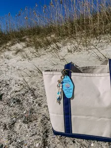 Meet Me Where The Map Turns Blue Keychain