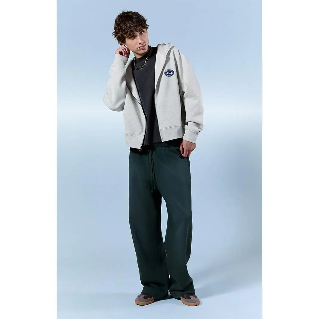 Pacsun Men's Green Washed Fleece Extreme Baggy Sweatpants