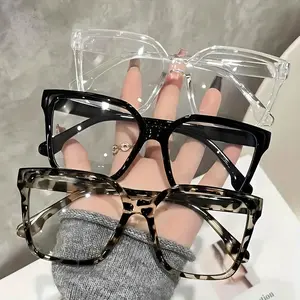 3-Pack Vintage Square Fashion Glasses - Suitable for Women's Daily Decoration - Clear Lenses