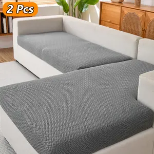 2-Piece Stretch Sofa Covers Set, Universal Fit Elastic Couch Slipcovers, Anti-Slip Modern Home Decor Soft Sofa Protector