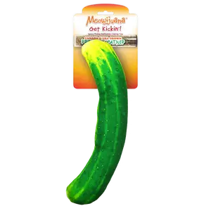 Get Kickin' Spicy Pickle Refillable Kicker Cat Toy - Interactive Plush Cat Toy