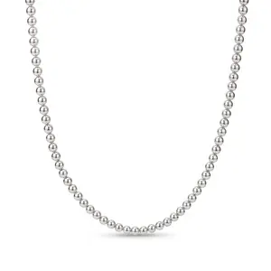 5MM Silver Ball Necklace