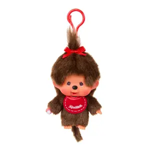 Monchhichi Red Bib Girl Keychain