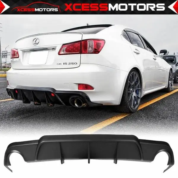 Fits 06-13 Lexus IS250 IS350 DMR Style Rear Bumper Lip Diffuser Unpainted PP