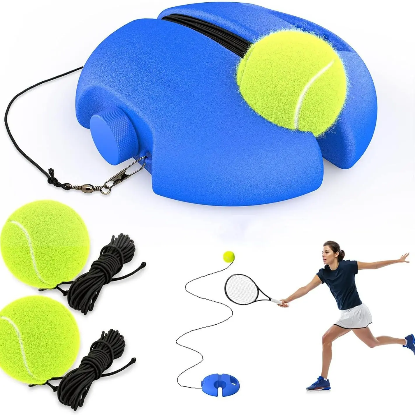 Tennis Trainer Equipment: Rebound Practice Training Tool—Solo Tennis Self-Study Accessories