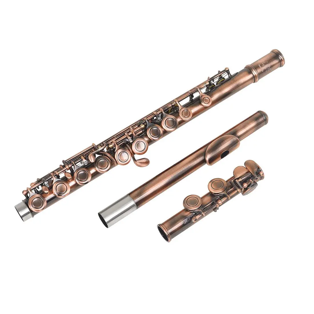16-Hole Closed Hole Flute C Key Beginner Band Performance Instrument, High-Quality Woodwind Music Equipment for Students & Beginners