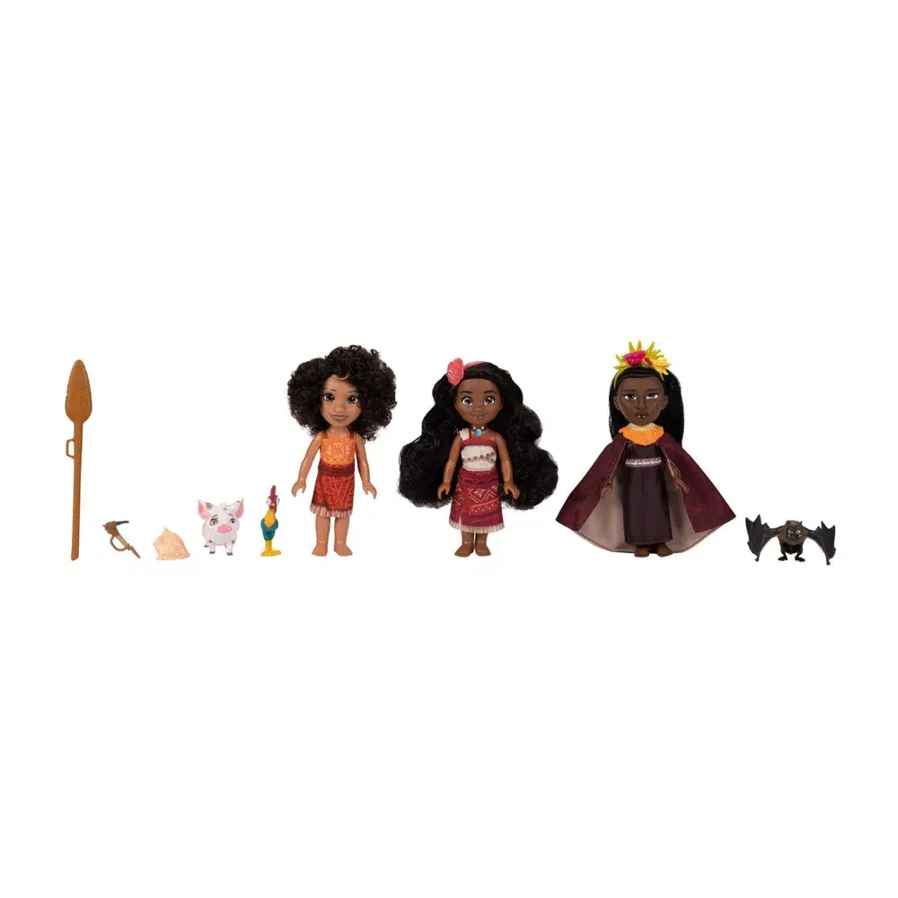 6" Disney Moana 2 w/ Loto & Matangi Petite Fashion Dolls Playset & Accessories 6" Disney Moana 2 w/ Loto & Matangi Petite Fashion Dolls Playset & Accessories