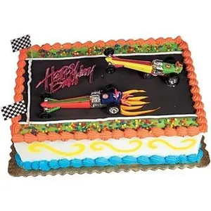 Dragster - Rail Cars Toppers Cake Kit
