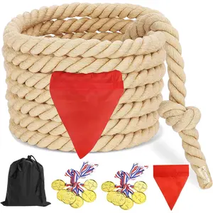 X-OGP11 Outdoor Games Tug of War Rope for Kids and Adults, Field Day Family Reunion Birthday Party Games, Outside Lawn Games, Camping Picnic Carnival Games, Team Building Activities