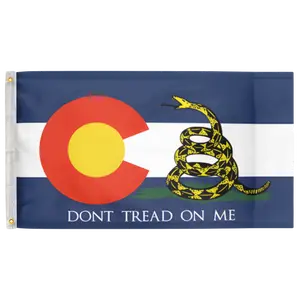 Colorado Gadsden 3'X5' Flag 100D Polyester (90cm x 150cm) Gadsden DTOM (G11) RolFlags