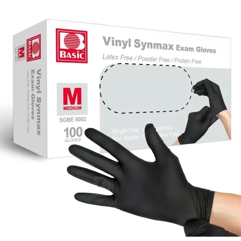 PARAMOUNT 1000 Pcs Black Latex Tattoo Gloves – Powder Free, 5 Mil, Medium Size – Made In Malaysia – Exp 2027
