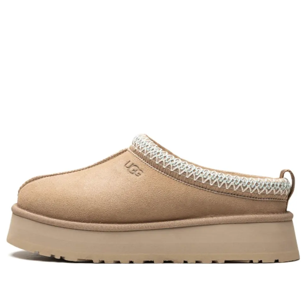 Women's UGG Tazz Platform Slide Slippers - Sand, Slip-On, Soft Cozy Lining, Chic Footwear for Casual Wear