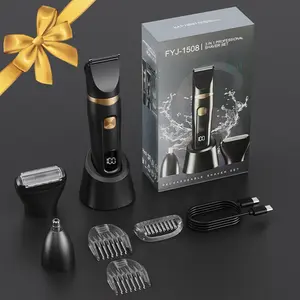 3-in-1 Electric Body Hair Trimmer, Cordless Body Hair Shaver for Men, Rechargeable Men's Hair Removal Tool & Body Razor, Great Husband Gift for Birthday & Christmas