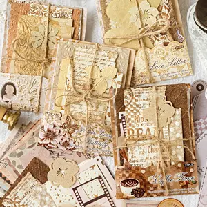 Vintage Lace Material Paper, 37pcs/set Mixed Material Paper, Scrapbooking & Journal Making Paper, DIY Decorative Paper for Scrapbooking & Journal Making