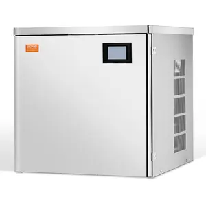VEVOR Commercial Ice Maker Machine 450 lbs/Day, 22 Inch Stainless Steel Industrial Ice Machine, Self-Cleaning and Scheduled Ice Making, Modular Ice Cube Machine for Restaurant Hotel - Head Only