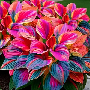Vibrant Pink and Blue Hosta Seeds for Gardening & Home Decor Superb Colorful Petals Enhance Beauty Natural Look Ideal for Enthusiasts