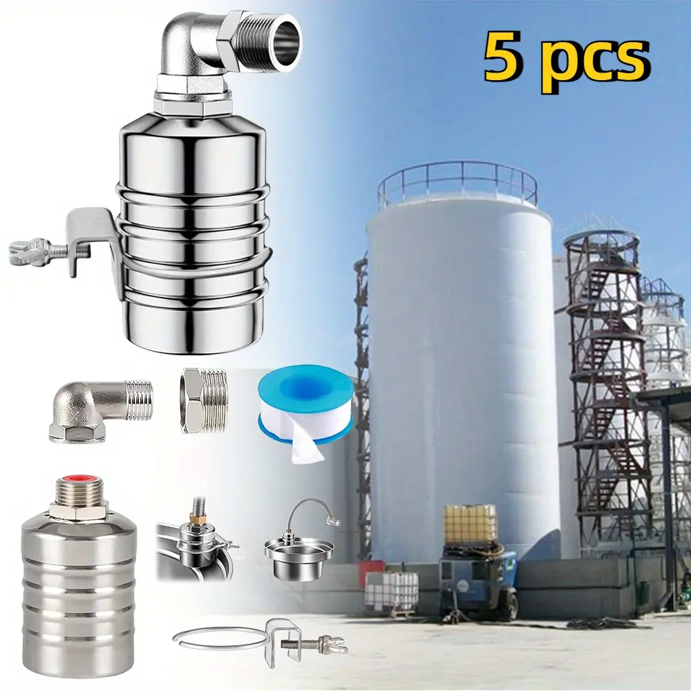 Automatic Water Level Control Float Valve Made of 304 Stainless Steel Essential Tool Set for Gardening Holiday Special Fully Automatic Water Level Control Float Valve Easy To Operate Accurately Controls Water Level Perfect for Water Tanks Pools summervibe