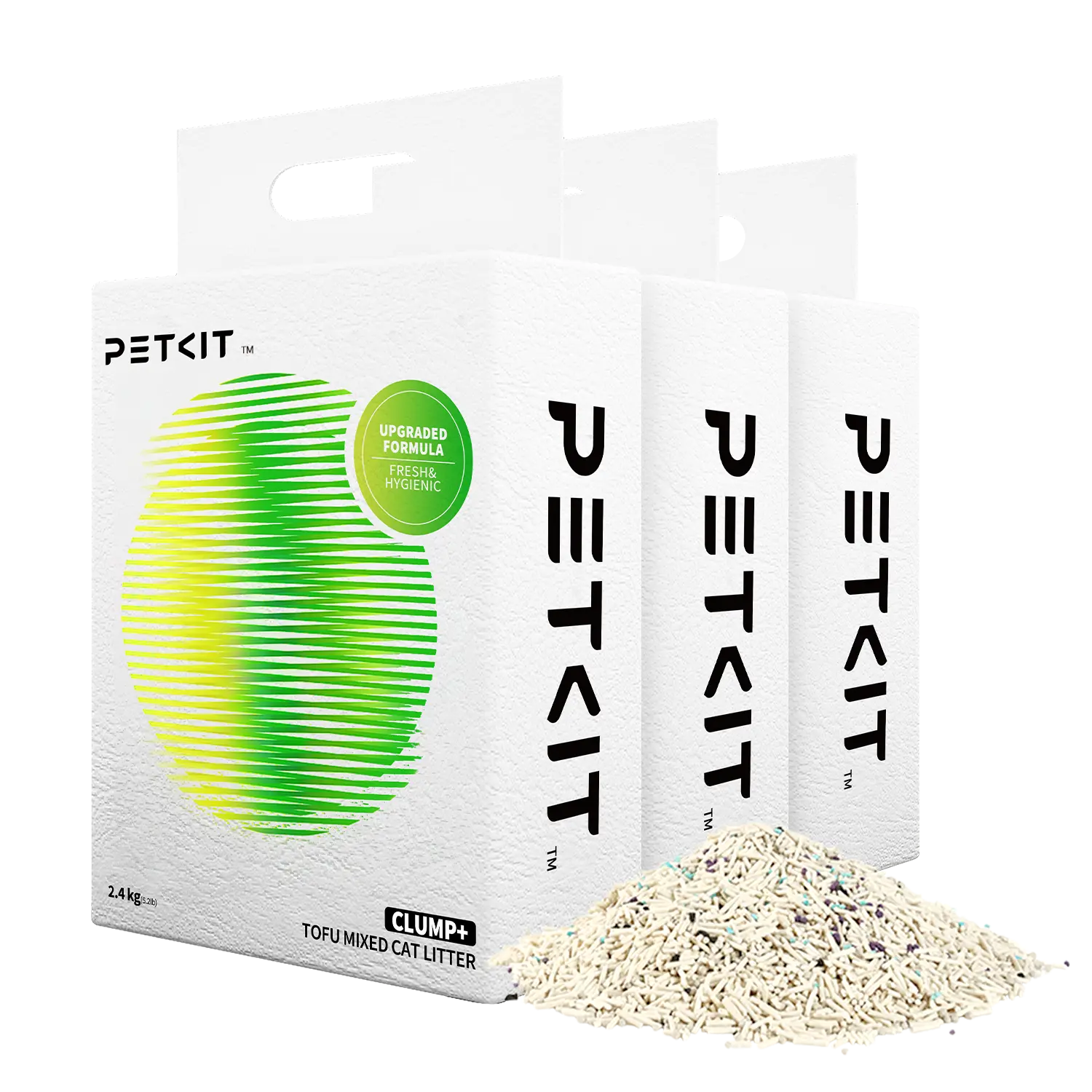 PETKIT Clump+ Tofu Mixed Cat Litter - 3 Bags for Cat Litter - Suitable for Cats