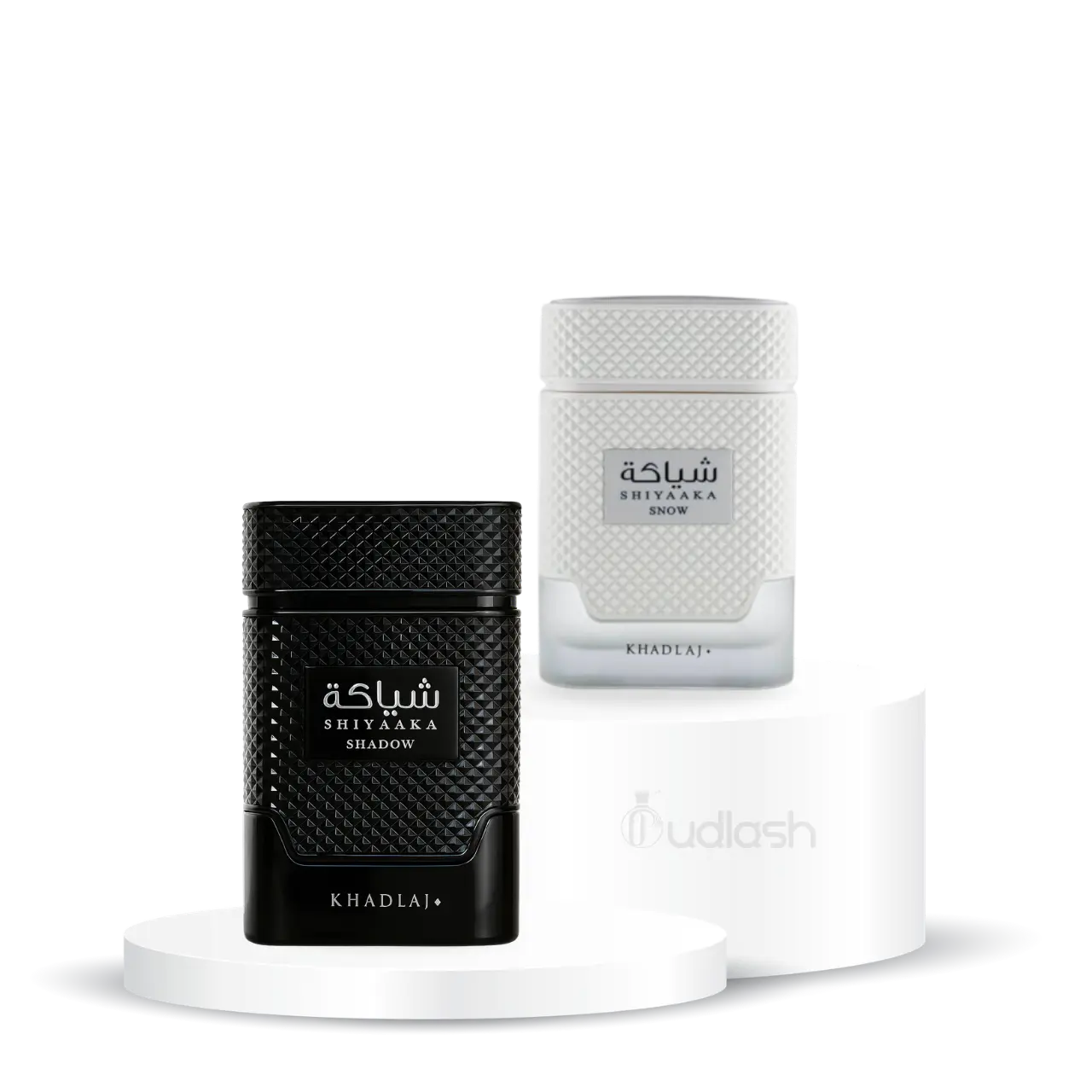 Khadlaj Bundle | Shiyaaka | Shadow + Snow | Men's Fragrance | 100 ML - 3.4 | Eau De Parfum | Pink Pepper - Bergamot & Mandarin