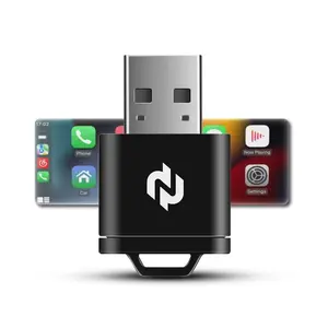 Ultra Mini Wireless Carplay Adapter, Wireless Multiplatform, Plug-And-Play, Convert Wired Carplay or Android Auto to Wireless, Easy Installation, No Hassle Setup, Plug Play Dongle