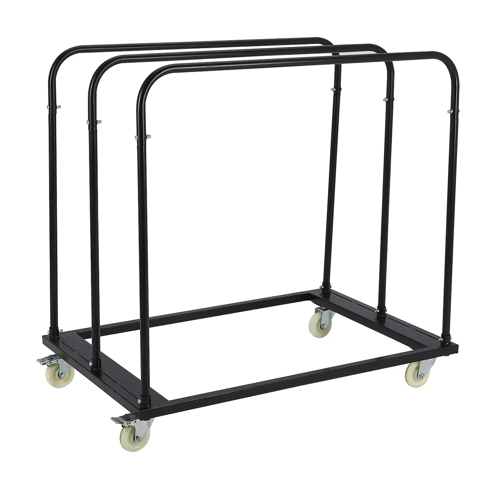 GARVEE Heavy-Duty Versatile GARVEE Carts: Steel Panel Dolly for 1500 LBS and Folding Table Trolley for 1800 LBS with 5" Swivel Casters, Ideal for Home, Garage, Warehouse, and Event Setup.