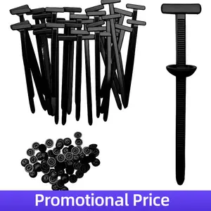 【2025 Premium】Heavy Duty Self-Locking Cable Ties - 60/200PCS Universal Nylon Zip Tie Kit with Buckle Holder, for Automotive Repair, Home, Office, and Daily Use (Black) Self-Locking Universal Cable Ties