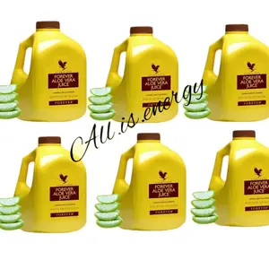6 pack / Forever Living Aloe Vera Juice Lemon Lime Flavor with Pure Inner Leaf Gel Supports Digestion and Immunity 1L Each Beverage