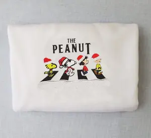 Vintage Embroidered Sweatshirt Snoop Christmas Coffee, Peanuts Christmas Shirt Sweatshirt, Sweatshirt, T-Shirt, Christmas peanuts Sweatshirt