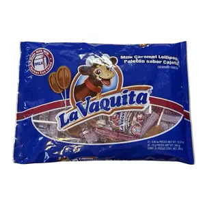 La Vaquita milk caramel lollipops -21 pieces Snack Candy Bonbon Sweet